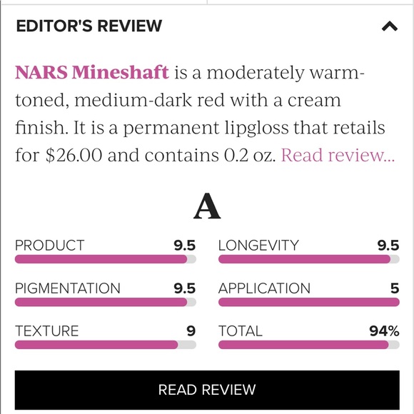 NARS   FREE WITH PURCHASE  Lip Gloss RED Velvet Glide ‘MINESHAFT’ - Picture 2 of 8